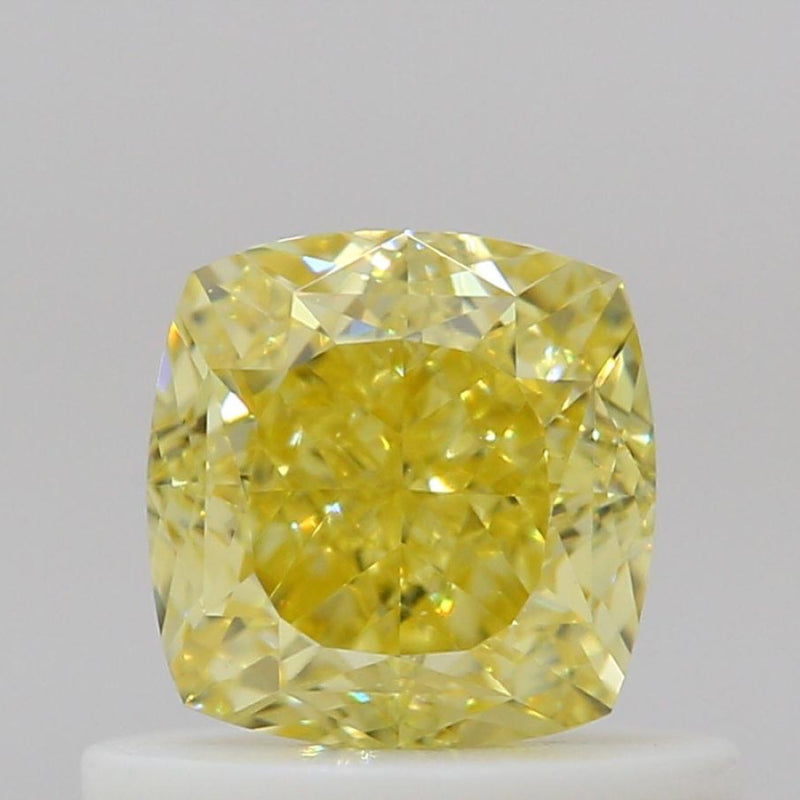 GIA 彩鑽 黃鑽 0.66ct Fancy Intense Yellow