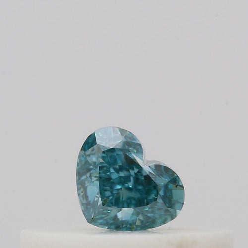 GIA 彩鑽 綠鑽 0.14ct Fancy Vivid Blue-green