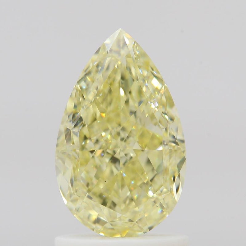GIA 彩鑽 黃鑽 1.49ct Fancy Light Yellow