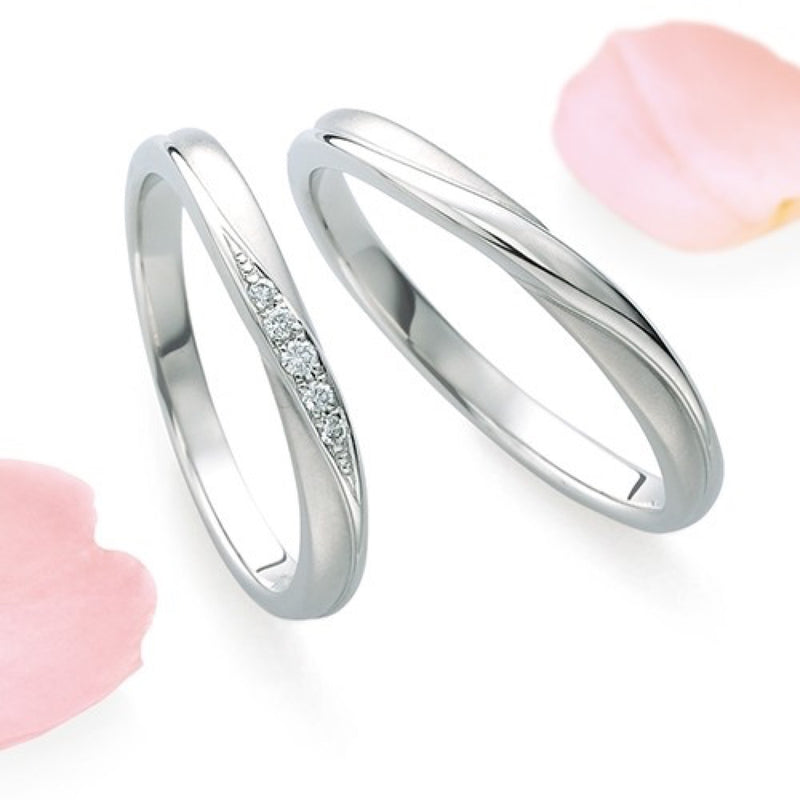 Petit Marie Wedding Band Pair PM41-PM42