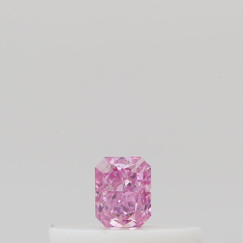 GIA 彩鑽 粉紅鑽 0.1ct Fancy Intense Purplish Pink