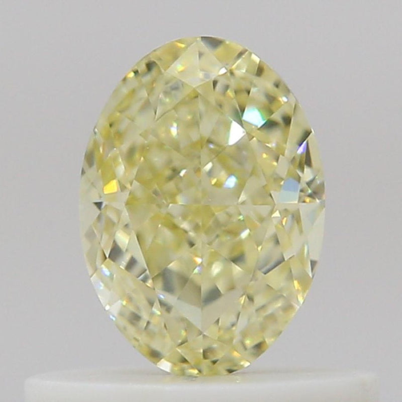 GIA 彩鑽 黃鑽 0.56ct Fancy Light Yellow