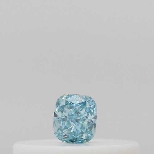 GIA 彩鑽 藍鑽 0.06ct Fancy Intense Green-blue