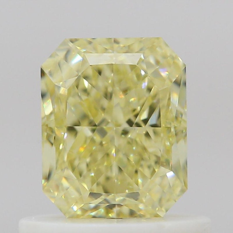 GIA 彩鑽 黃鑽 0.81ct Fancy Light Yellow