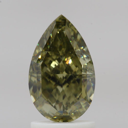 GIA 彩鑽 啡鑽 2.03ct Fancy Dark Gray-yellowish Green