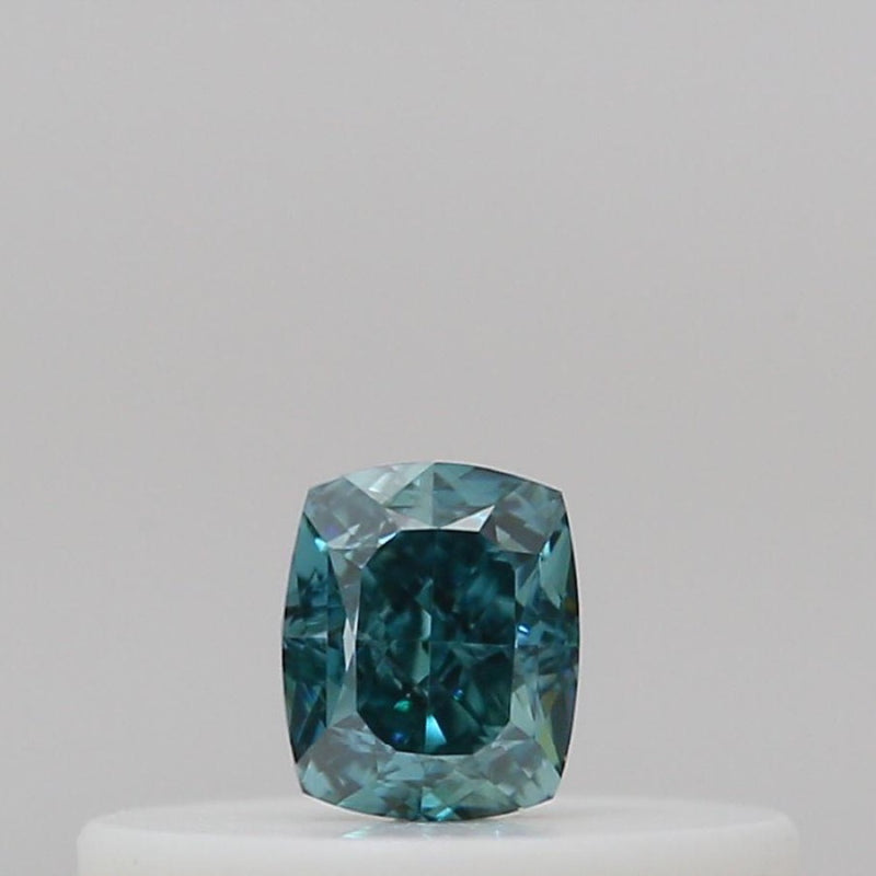GIA 彩鑽 綠鑽 0.12ct Fancy Deep Blue-green