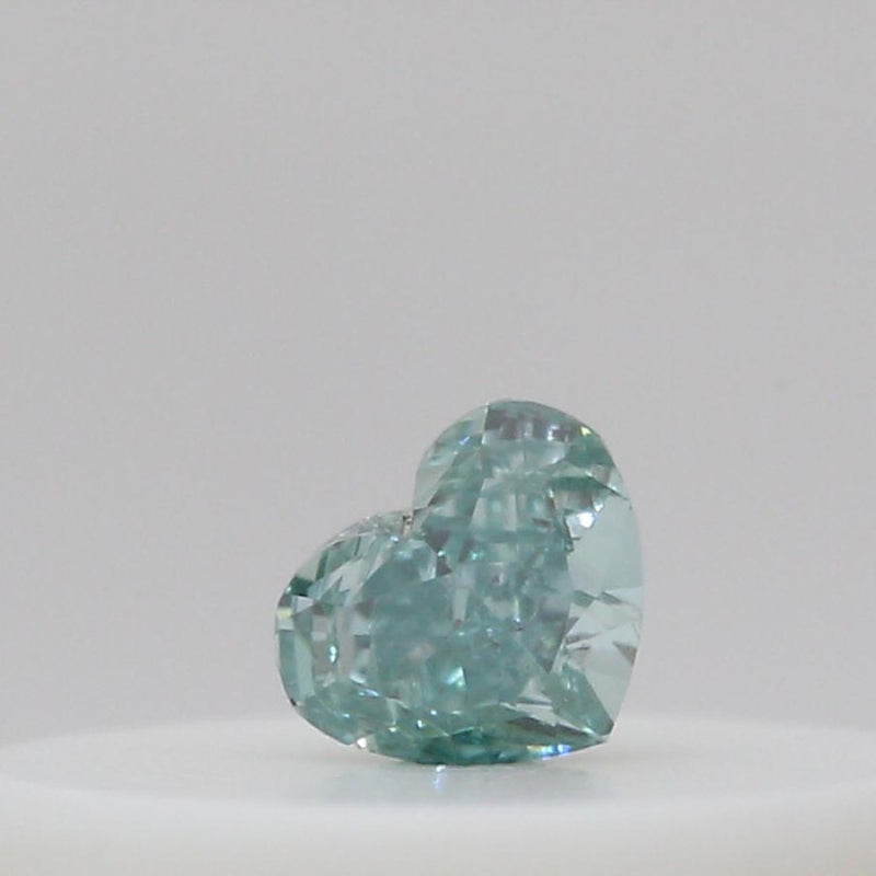GIA 彩鑽 綠鑽 0.03ct Fancy Intense Bluish Green