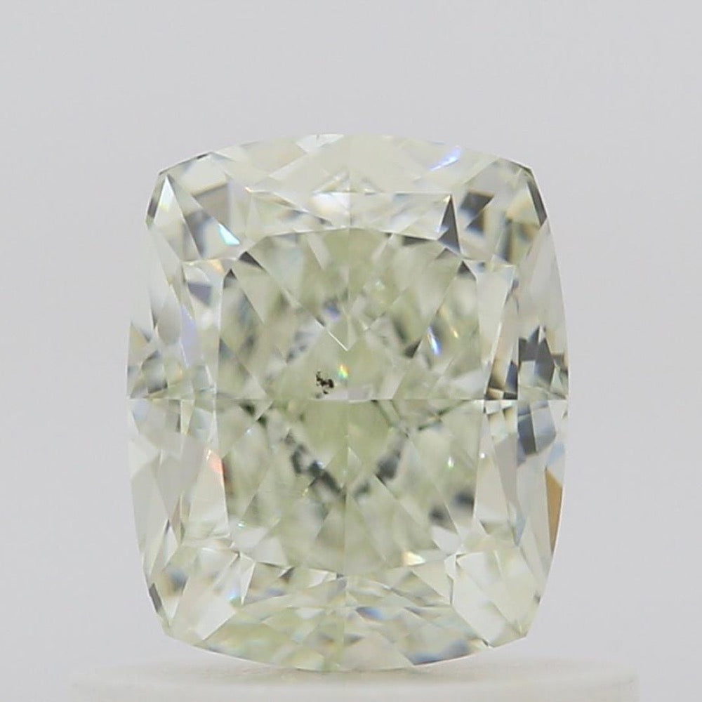 GIA 彩鑽 綠鑽 0.82ct Light Yellow-green
