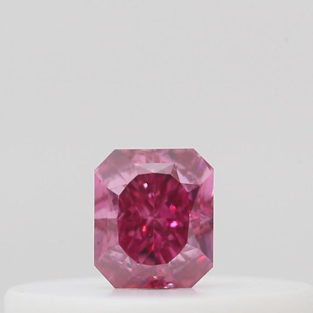 GIA 彩鑽 粉紅鑽 0.1ct Fancy Vivid Pink