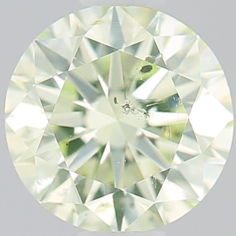 GIA 彩鑽 綠鑽 0.5ct Fancy Light Yellow-green