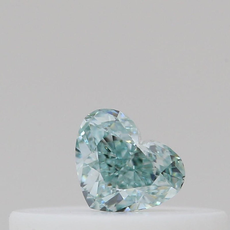 GIA 彩鑽 綠鑽 0.12ct Fancy Intense Bluish Green