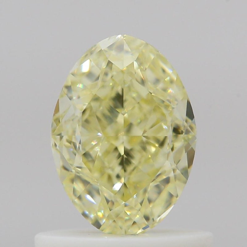 GIA 彩鑽 黃鑽 1ct Fancy Light Yellow