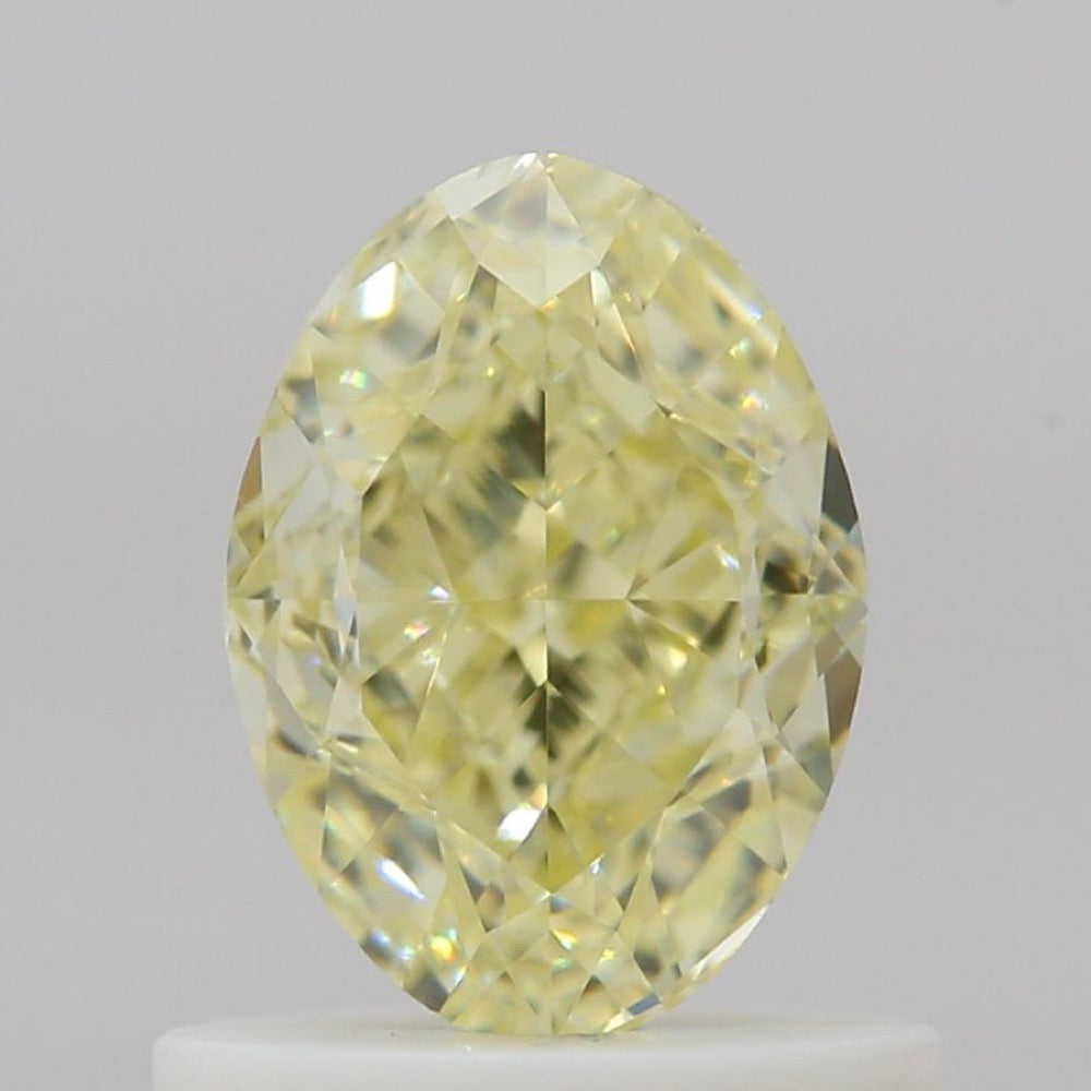 GIA 彩鑽 黃鑽 1ct Fancy Light Yellow