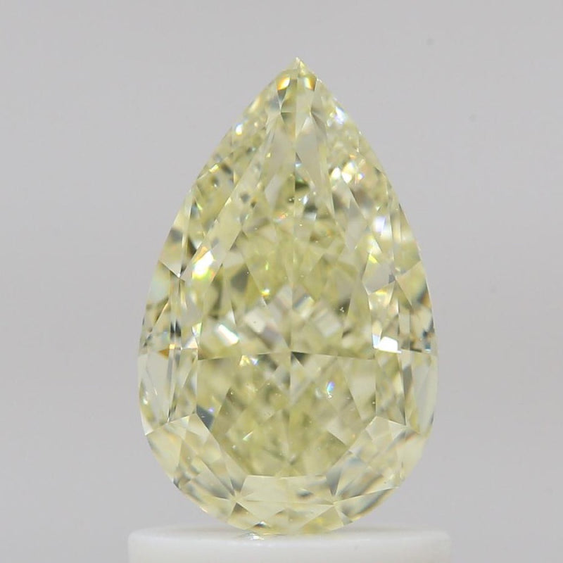 GIA 天然鑽石 梨形 1.38ct Y-Z VVS2