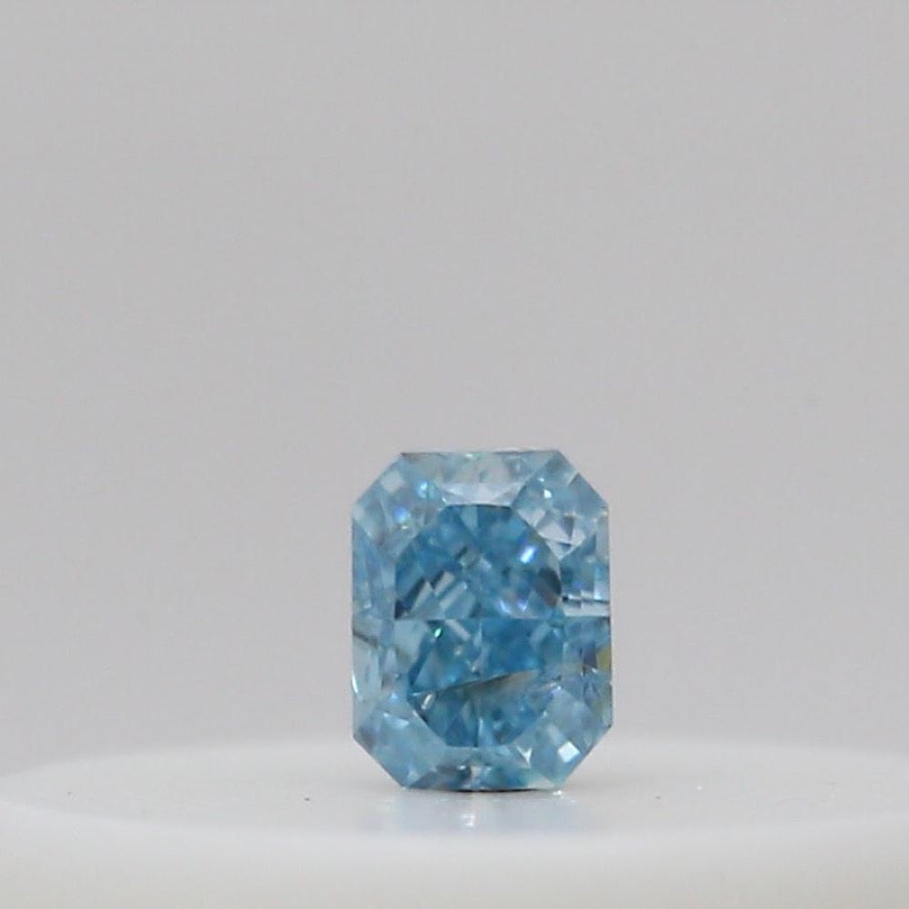 GIA 彩鑽 藍鑽 0.02ct Fancy Intense Green-blue