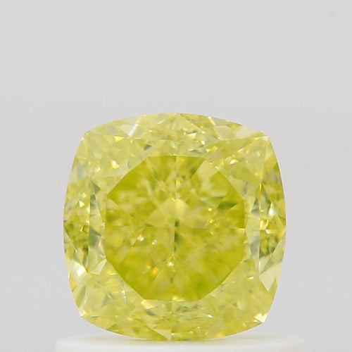 GIA 彩鑽 黃鑽 1.01ct Fancy Intense Greenish Yellow