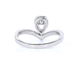 18K White Gold 0.05ct Pink Diamond Ring