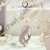 18K White Gold 0.38ct Pink Diamond Ring