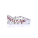 18K White Gold 0.38ct Pink Diamond Ring