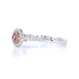 18K White Gold 0.05ct Pink Diamond Ring