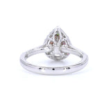 18K White Gold 0.26ct Fancy Orangy Pink Ring