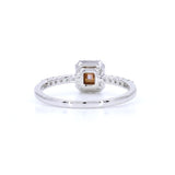 18K White Gold 0.33ct Fancy Light Pink Ring