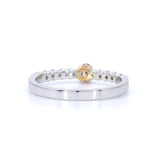 18K White Gold 0.14ct Fancy Light Pink Ring