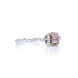 18K White Gold 0.30ct Fancy Pink Ring