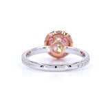 18K White Gold 1.01ct Pink Diamond Ring