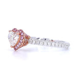18K White Gold 1.00ct Pink Diamond Ring