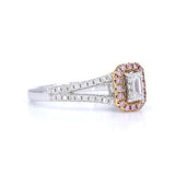18K White Gold 0.30ct Pink Diamond Ring