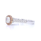 18K White Gold 0.46ct Pink Diamond Ring