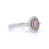 18K White Gold 0.41ct Pink Diamond Ring