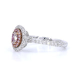 18K White Gold 0.41ct Pink Diamond Ring