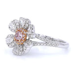 18K White Gold 0.26ct Fancy Pink Ring
