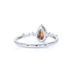 18K White Gold 0.26ct Fancy Light Purple Pink Ring