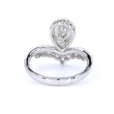 18K White Gold 0.27ct Fancy Purplish Pink Ring