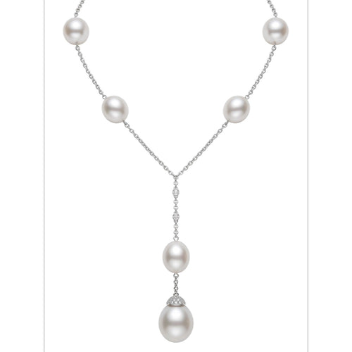 18K White Gold Pearl Necklace
