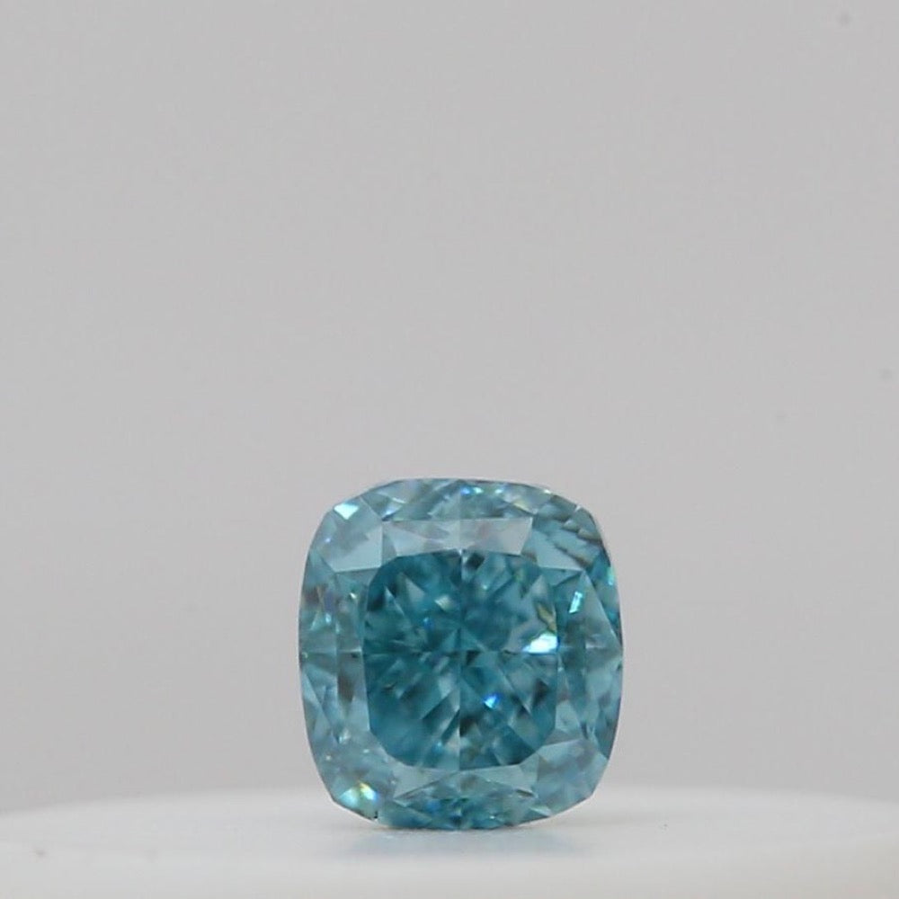 GIA 彩鑽 藍鑽 0.05ct Fancy Vivid Green-blue