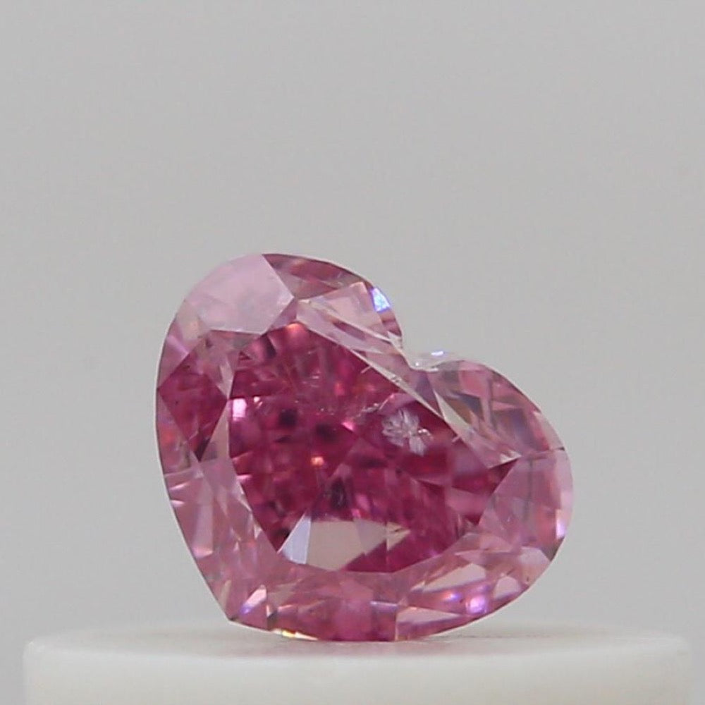 GIA 彩鑽 粉紅鑽 0.25ct Fancy Vivid Purplish Pink