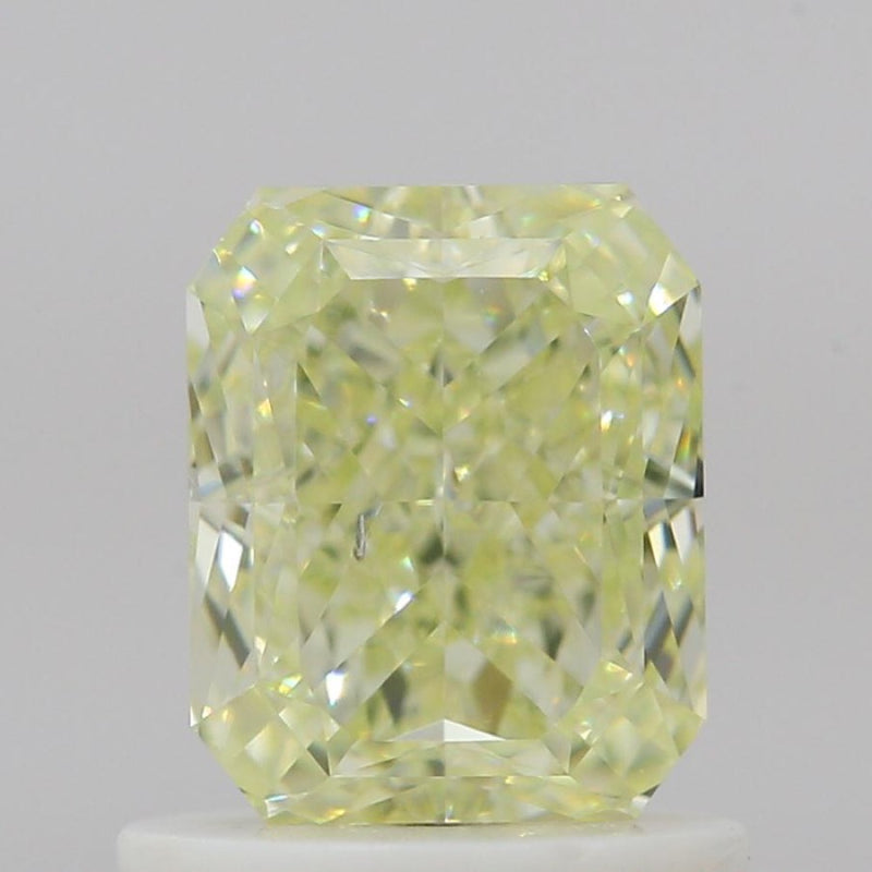 GIA 彩鑽 黃鑽 1.01ct Light Greenish Yellow