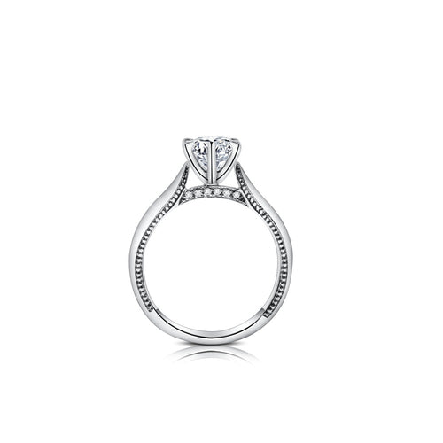 18K Glamour Diamond Ring Setting R05