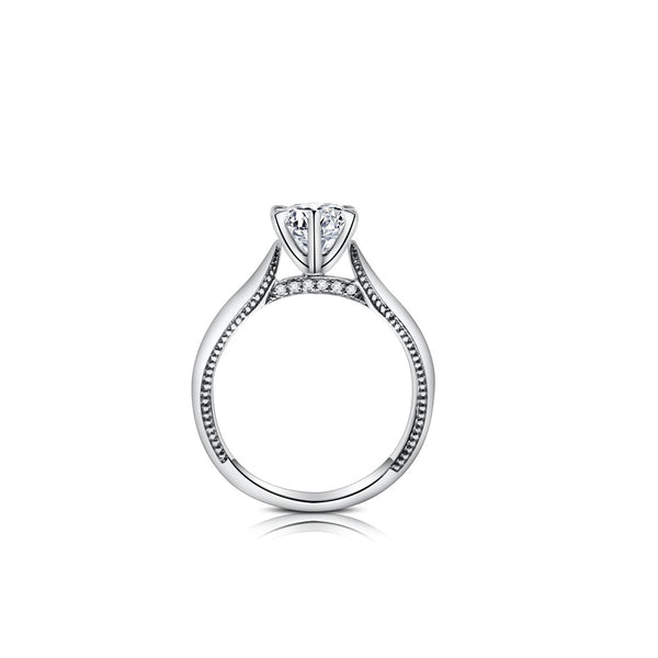18K Glamour Diamond Ring Setting R05