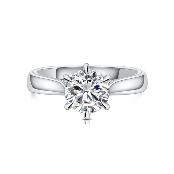18K Glamour Diamond Ring Setting R05