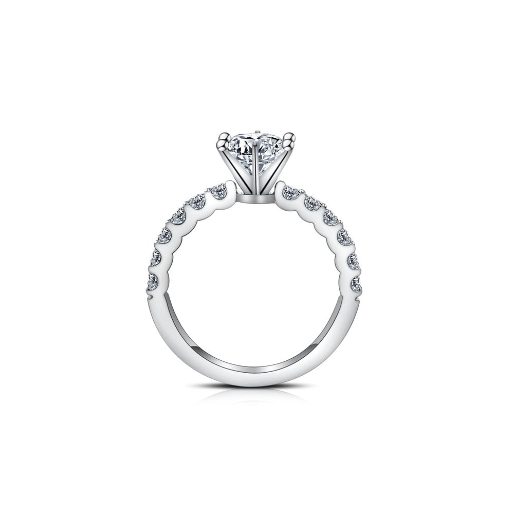 18K Diamond Ring Setting R135
