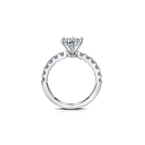 18K Diamond Ring Setting R135