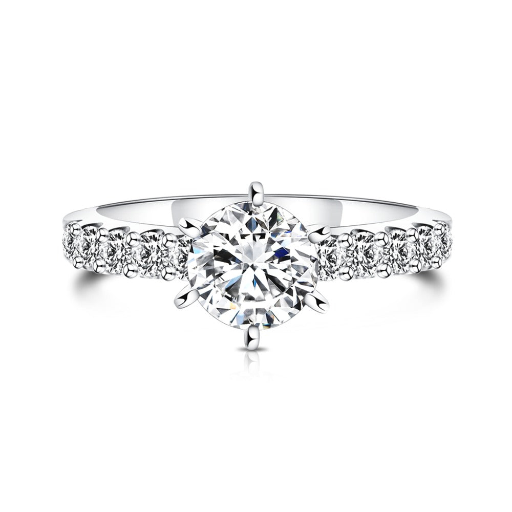 18K Diamond Ring Setting R135