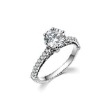 18K Diamond Ring Setting R163