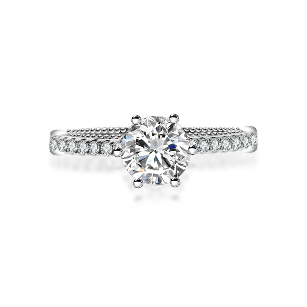 18K Diamond Ring Setting R163