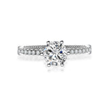 18K Diamond Ring Setting R163